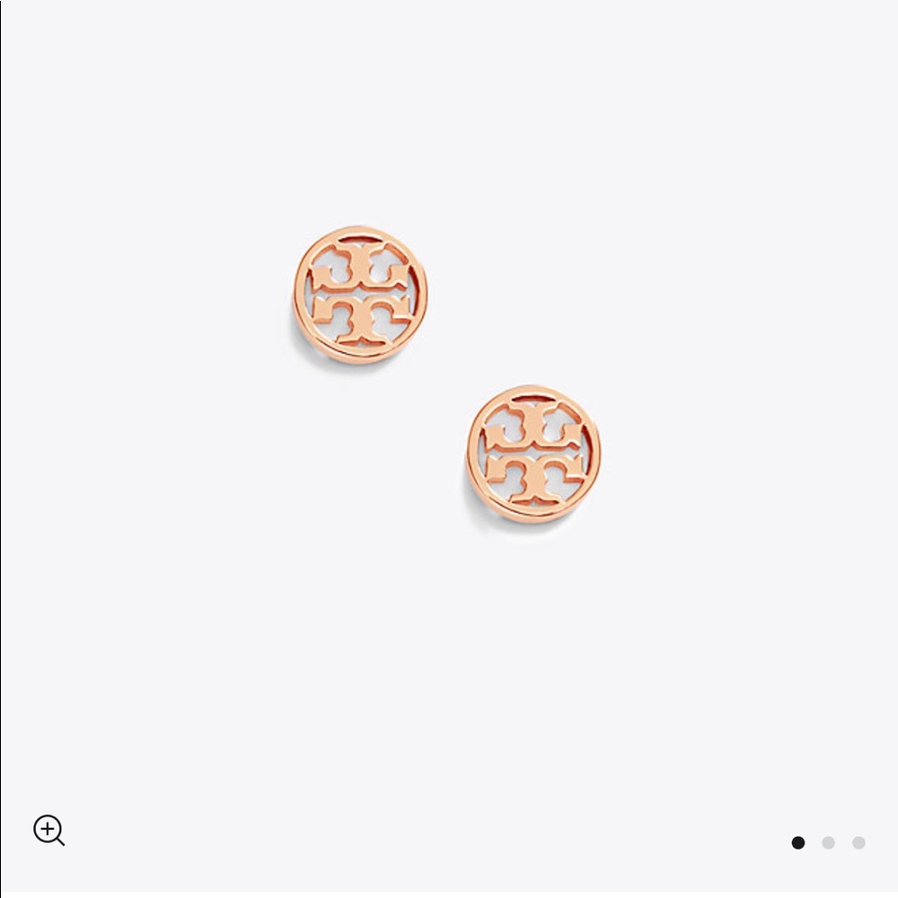 Tory Burch logo circle-stud earrings